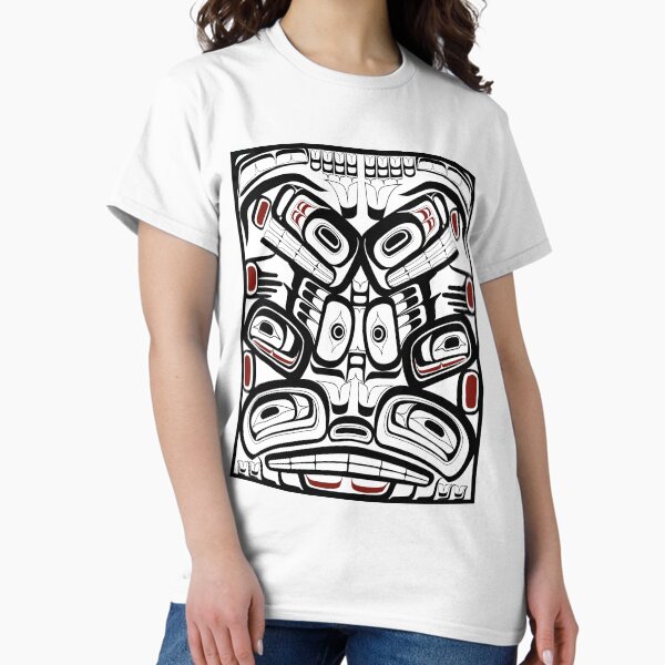 Vista previa del artículo con la obra «Tótem del oso del cuervo de la orca del noroeste del Pacífico Formline Hiada Estilo Salish Primeras naciones nativas americanas», diseñado y vendido por cascadiadesigns.