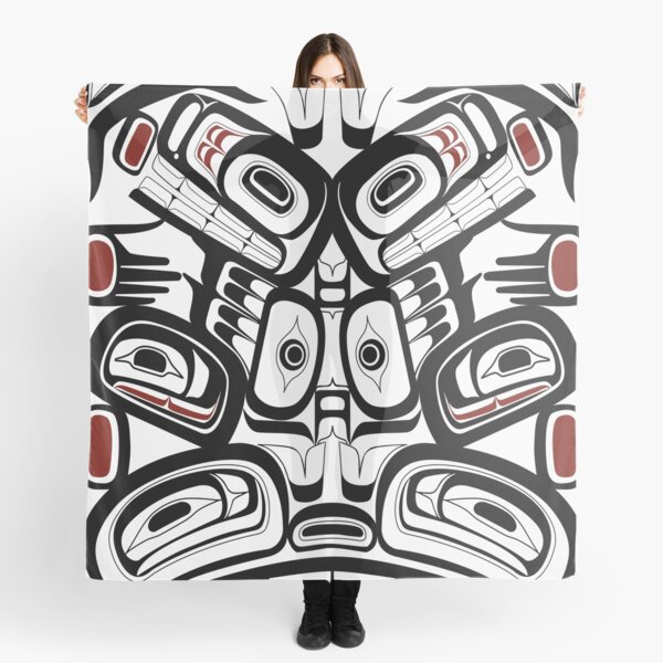 Item preview, Pacific Northwest Orca Raven Bear totem Formline Hiada Salish style first nations native american designed and sold by cascadiadesigns.