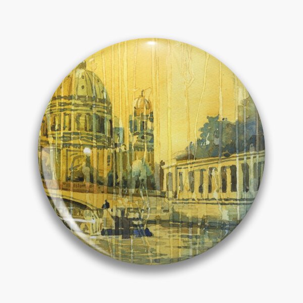 Item preview, Berlin Cathedral- Germany.  Fine art watercolor painting designed and sold by rfoxphoto.