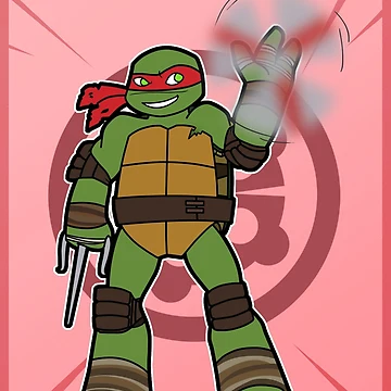 Artwork thumbnail, TMNT 2012 - Raph by RedEyedRaf