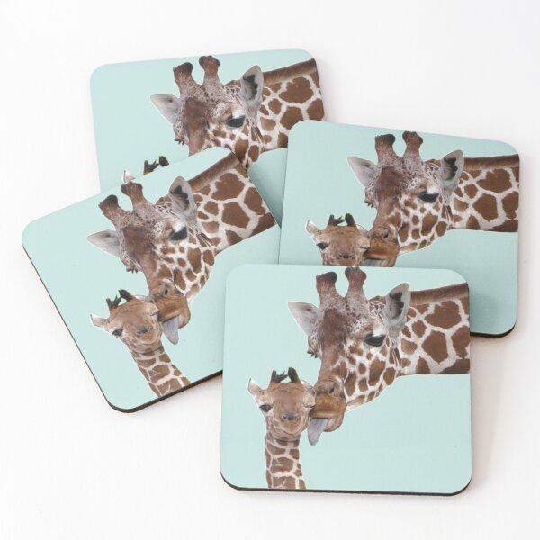 Item preview, The mother giraffe gives her baby a kiss. designed and sold by Karine Dupras.