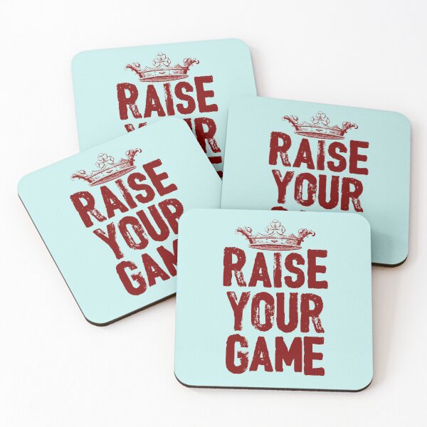 Item preview, RAISE YOUR GAME (dark text) designed and sold by ArtsArtyArt.