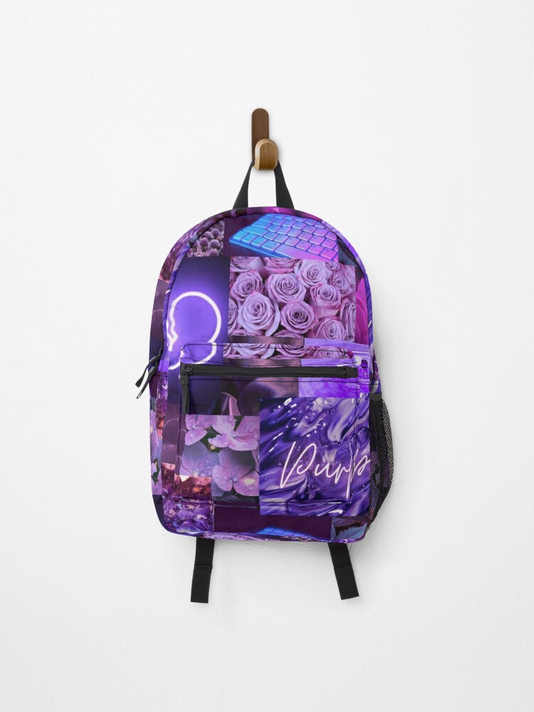 ERICAT 3D Printing Backpack Cute Purple Daily Large