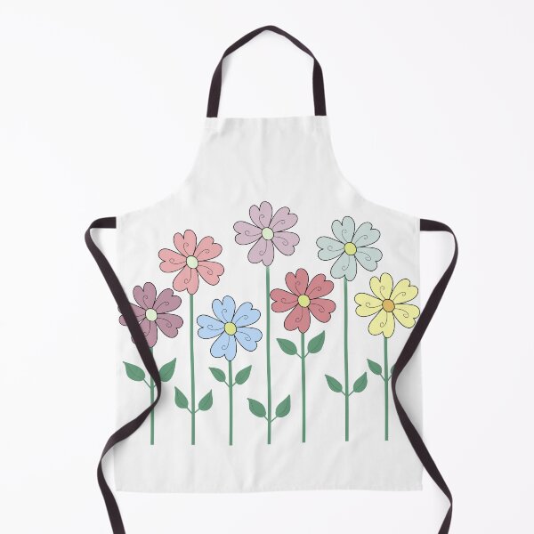 Item preview, Flowers With Heart Petals in Pastel on White designed and sold by CottoVerdi.