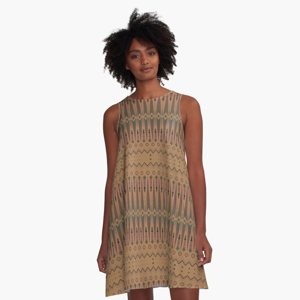 New Mexico Clay A-Line Dress