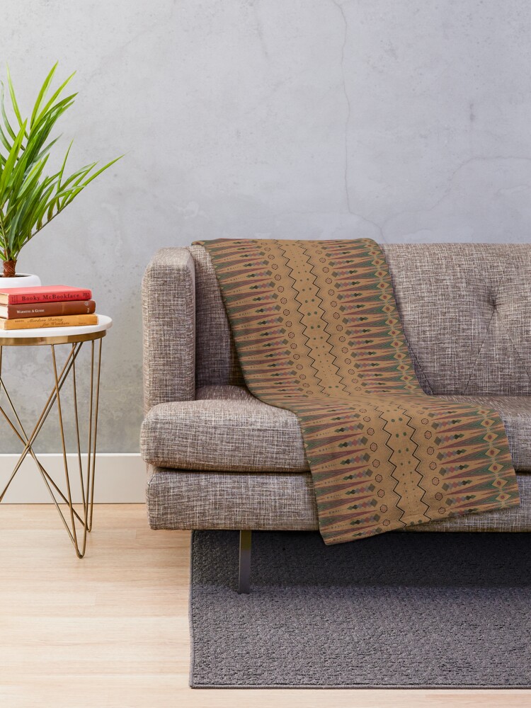 Alternate view of New Mexico Clay Throw Blanket