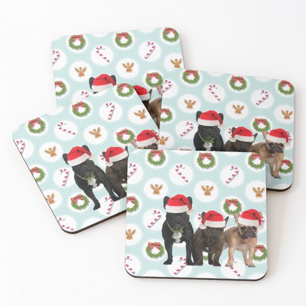 Item preview, French Bulldog Christmas Candy Canes designed and sold by FunShirtDesigns.