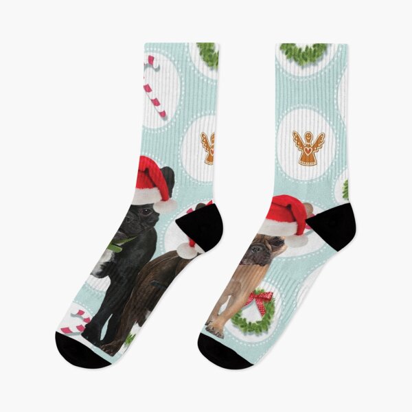 Item preview, French Bulldog Christmas Candy Canes designed and sold by FunShirtDesigns.