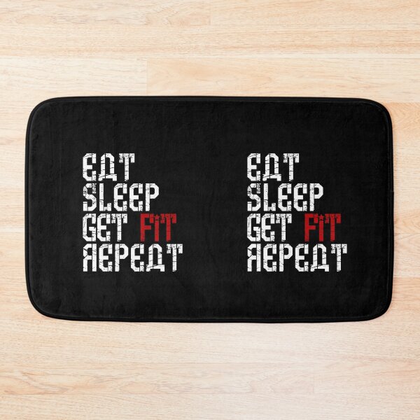 Item preview, EAT SLEEP GET FIT REPEAT - Gym for Ladies designed and sold by sgmydesigns.
