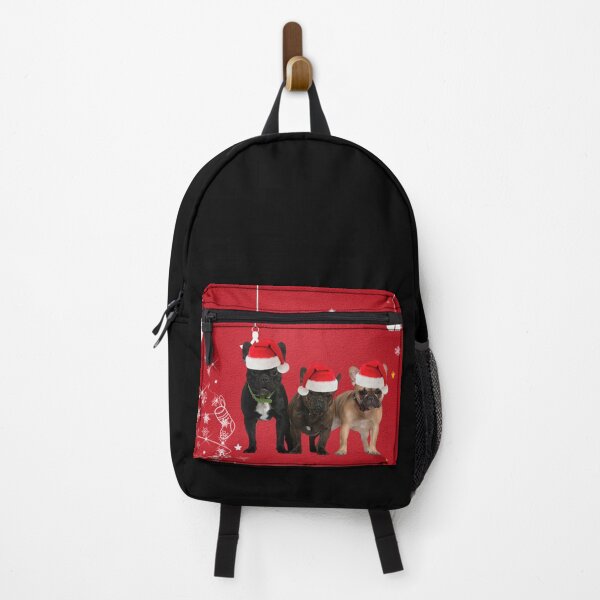 Item preview, French Bulldog Christmas Santas designed and sold by FunShirtDesigns.