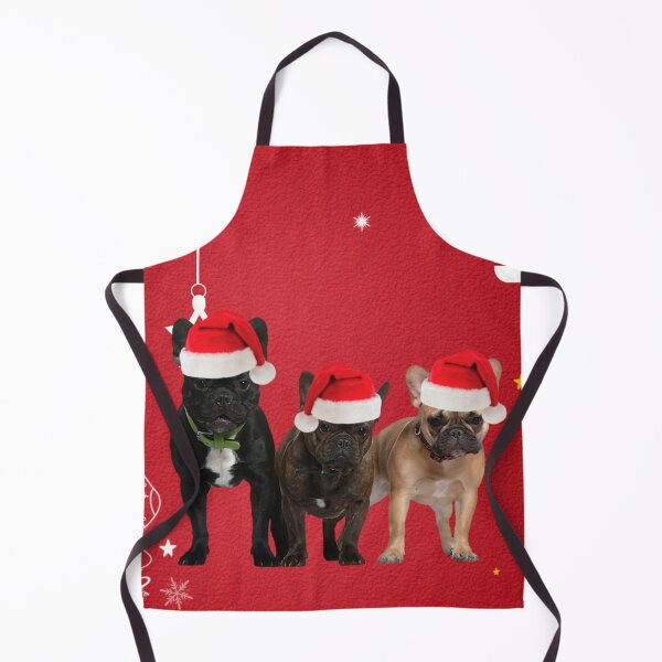 Item preview, French Bulldog Christmas Santas designed and sold by FunShirtDesigns.