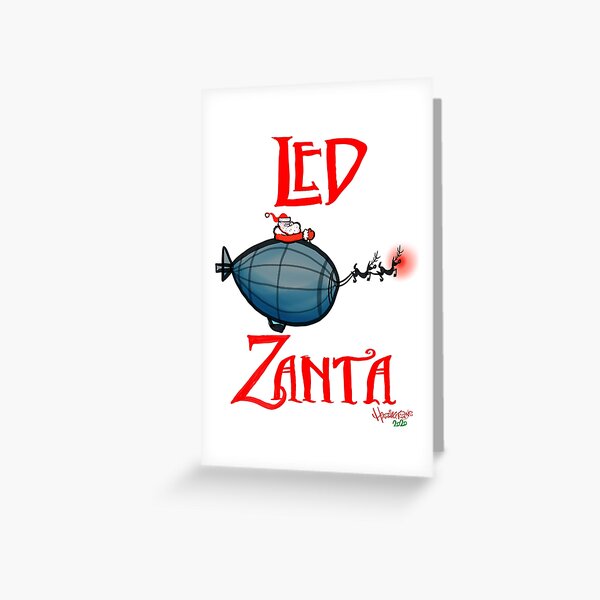 led zeppelin greeting cards redbubble