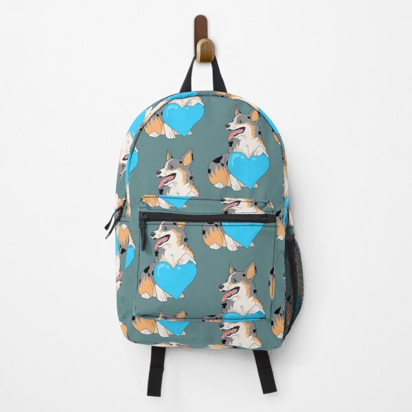 Item preview, Blue Merle Corgi with Blue heart designed and sold by MistyFigs.
