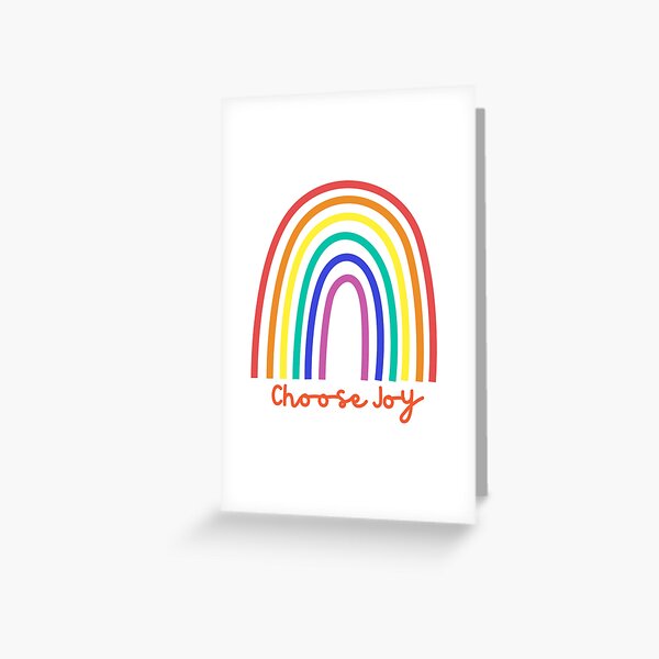 Item preview, Choose Joy, Choose Love, Choose Happiness, See the Rainbow. Motivational and Inspirational Quote. designed and sold by That Cheeky Tee.