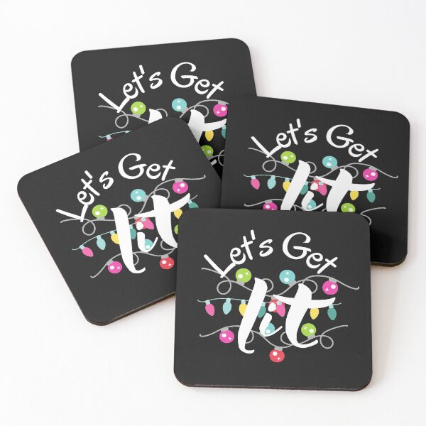 Item preview, lit, christmas lights, merry christmas, getting lit at christmas, christmas gitt for mom, designed and sold by prteacool.