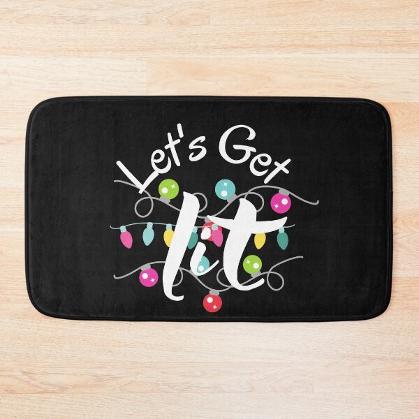 Item preview, lit, christmas lights, merry christmas, getting lit at christmas, christmas gitt for mom, designed and sold by prteacool.