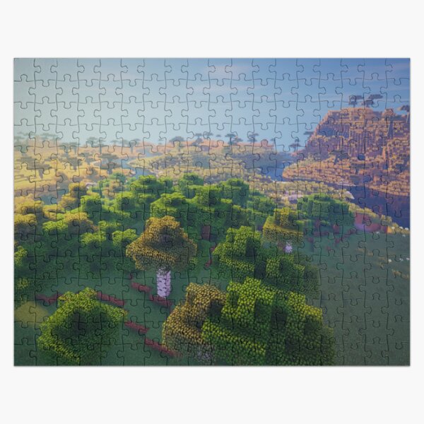 Minecraft landscape Amazing Construction. Jigsaw Puzzle