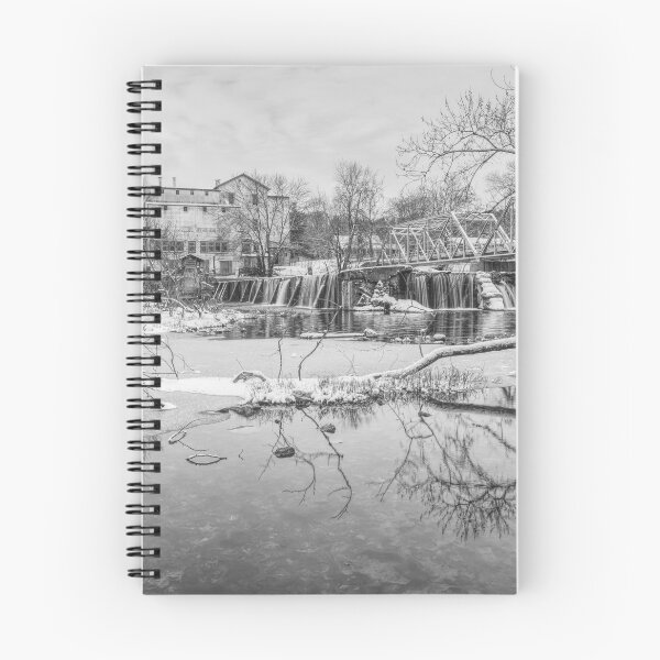 Item preview, Iced At Finley Dam Grayscale designed and sold by mljdwhite.