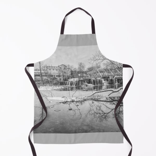 Item preview, Iced At Finley Dam Grayscale designed and sold by mljdwhite.