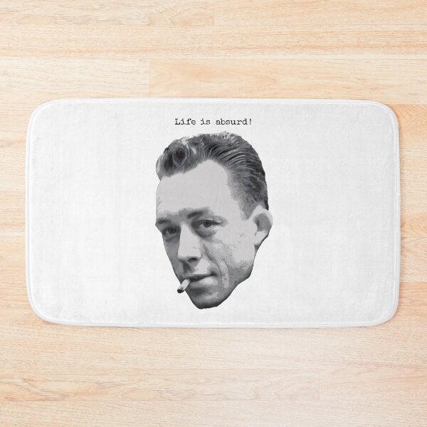 Item preview, Albert Camus ~ Life is absurd (dark text for light products) designed and sold by Stoaty.
