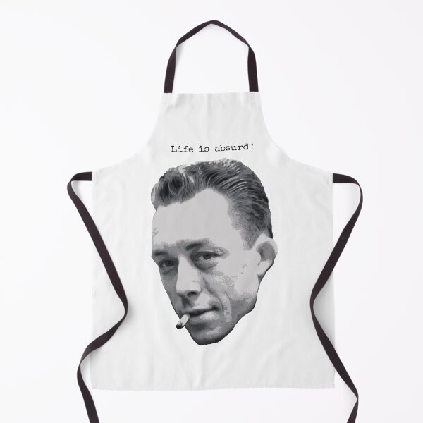 Item preview, Albert Camus ~ Life is absurd (dark text for light products) designed and sold by Stoaty.