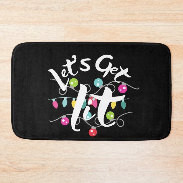 Item preview, let's get lit, christmas lights, merry christmas, getting lit at christmas, christmas gitt for mom, designed and sold by prteacool.