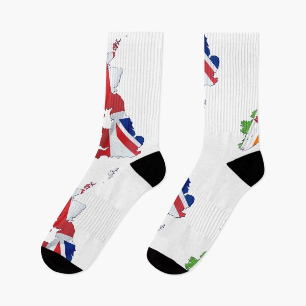 Item preview, BRITISH ISLES MAP AND FLAGS designed and sold by Madjack Tees Kiwi SuperStore.