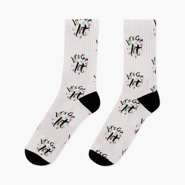 Item preview, let's get lit, christmas lights, merry christmas, getting lit at christmas, christmas gitt for mom, designed and sold by prteacool.