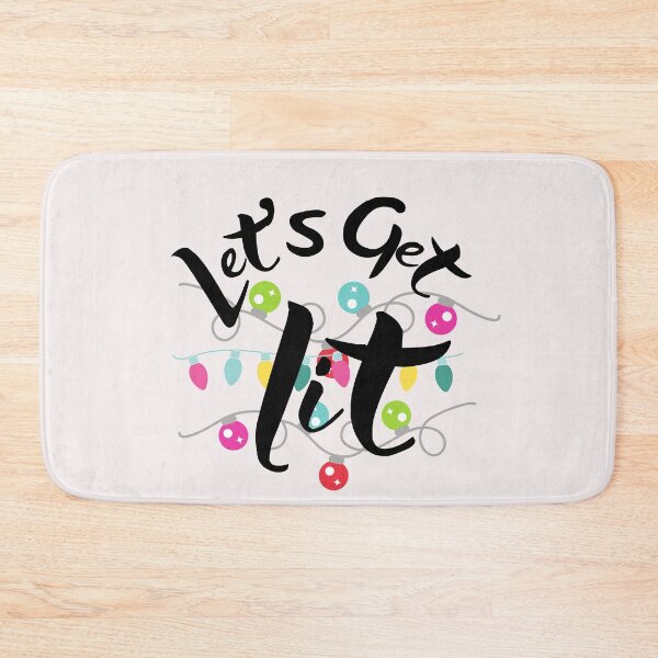 Item preview, let's get lit, christmas lights, merry christmas, getting lit at christmas, christmas gitt for mom, designed and sold by prteacool.