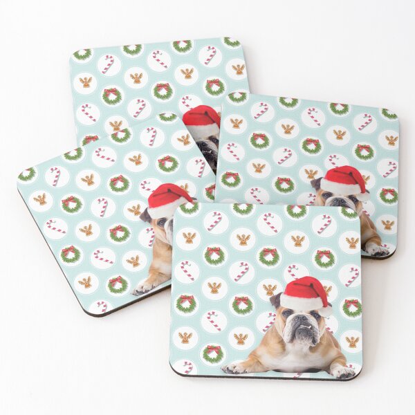 Artikelvorschau, Englische Bulldogge Weihnachten Zuckerstangen entworfen und verkauft von FunShirtDesigns.