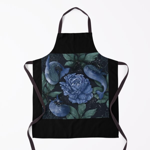 Item preview, Pattern illustration blue whale and peony’s designed and sold by Dobrix.