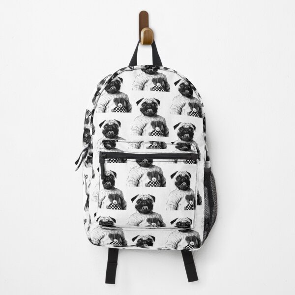 Pug in a turtle-neck sweater Backpack