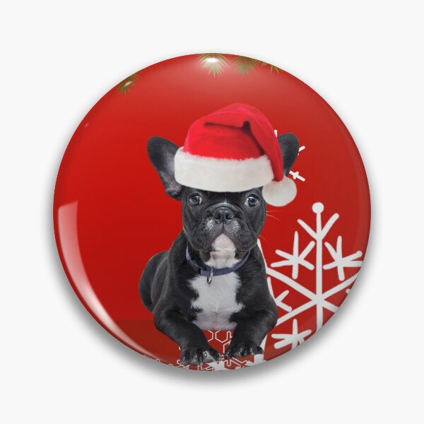 Item preview, Blue French Bulldog Christmas designed and sold by FunShirtDesigns.