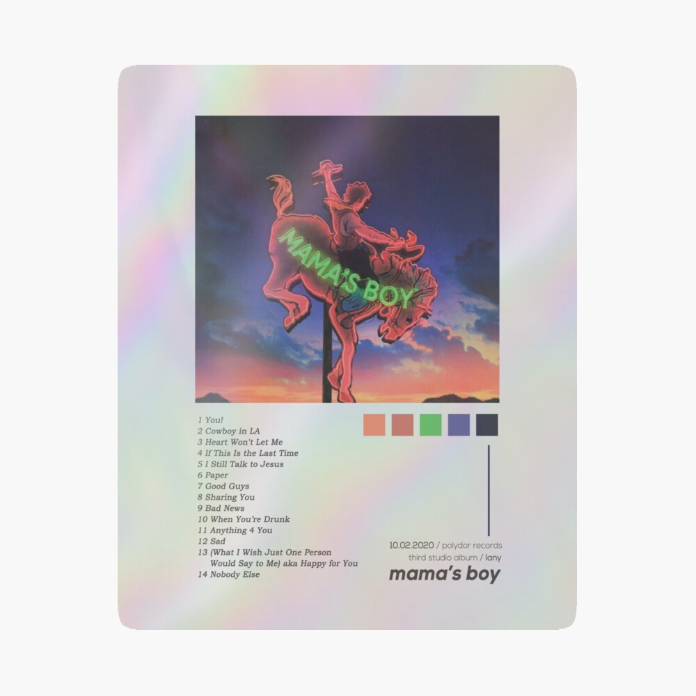 LANY Mama's Boy Album Cover Poster