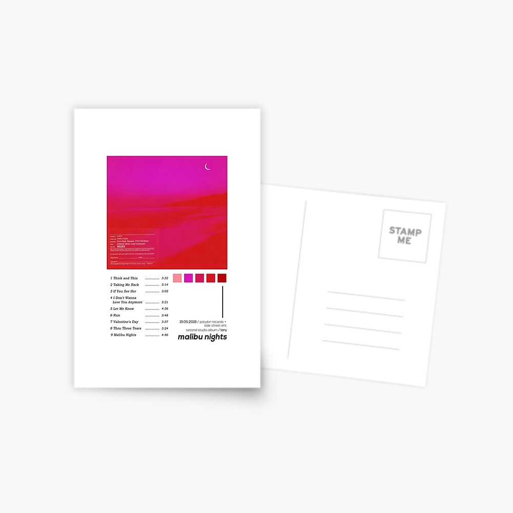 LANY Malibu Nights Album Cover Poster