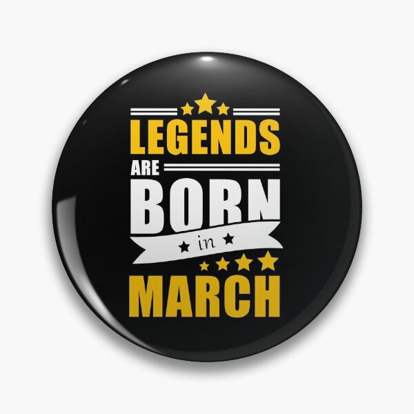 Item preview, Legends are Born in March Birthday Gift Idea designed and sold by FreedomTree.