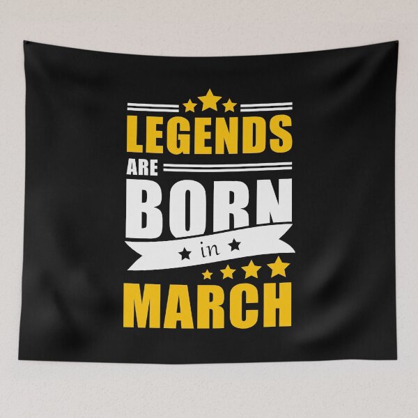 Item preview, Legends are Born in March Birthday Gift Idea designed and sold by FreedomTree.