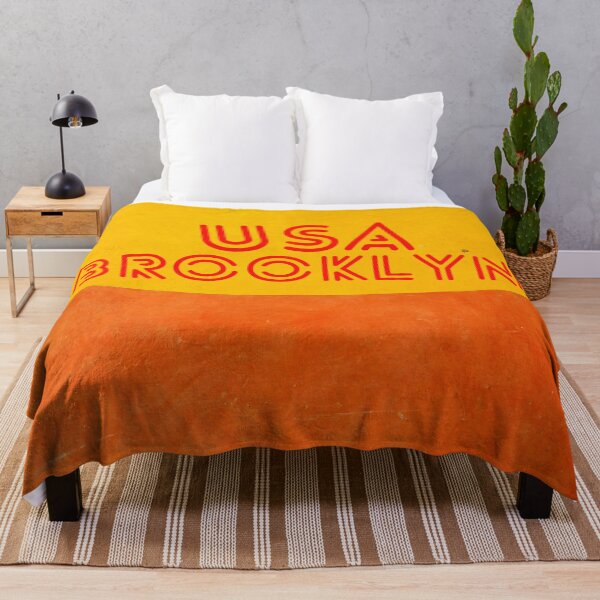 Item preview, Usa Brooklyn Yellow And Orange Wall designed and sold by EmotionArt.