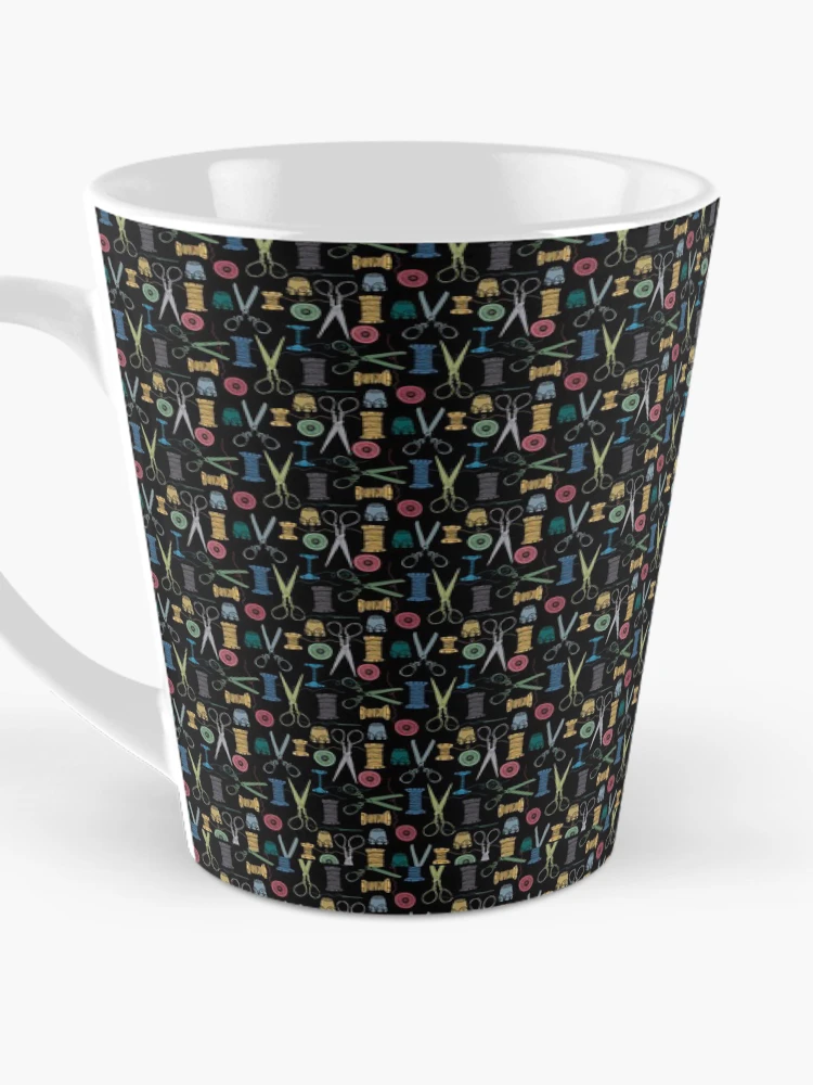 Thumbnail 3 of 4, Coffee Mug, Sewing Threads Pattern designed and sold by amilli.