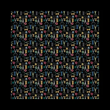 Artwork thumbnail, Sewing Threads Pattern by amilli
