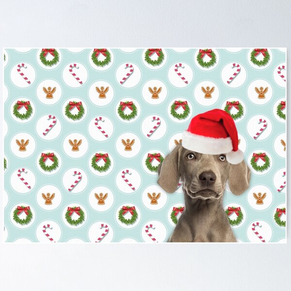 Item preview, Weimaraner Christmas designed and sold by FunShirtDesigns.