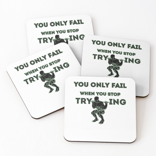 Item preview, YOU ONLY FAIL WHEN YOU STOP TRYiNG designed and sold by Trendora Studio.