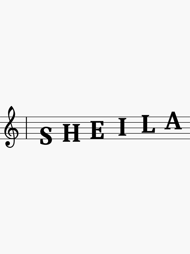 "Name Sheila" Sticker for Sale by gulden Redbubble