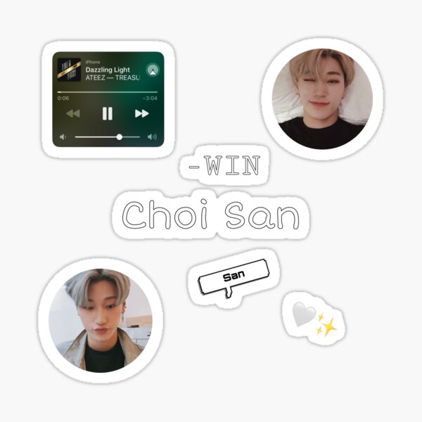 Choi San Aesthetic Sticker
