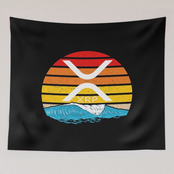 Artikelvorschau, Ripple XRP Ride the Wave Sunset Design entworfen und verkauft von Bitcoin-Fashion.