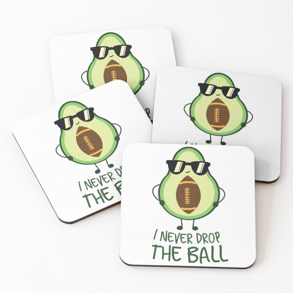 Item preview, Funny Kawaii Avocado Football Pun  designed and sold by champagnemoment.