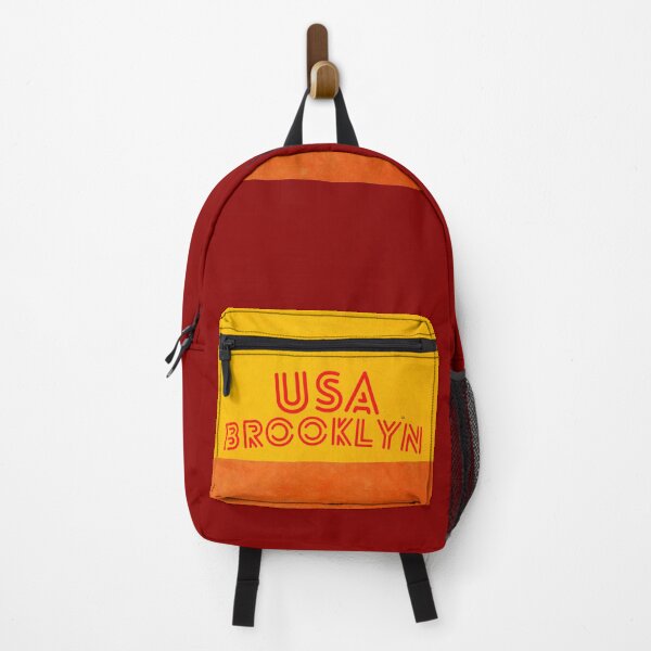 Item preview, Usa Brooklyn Yellow And Orange Wall designed and sold by EmotionArt.