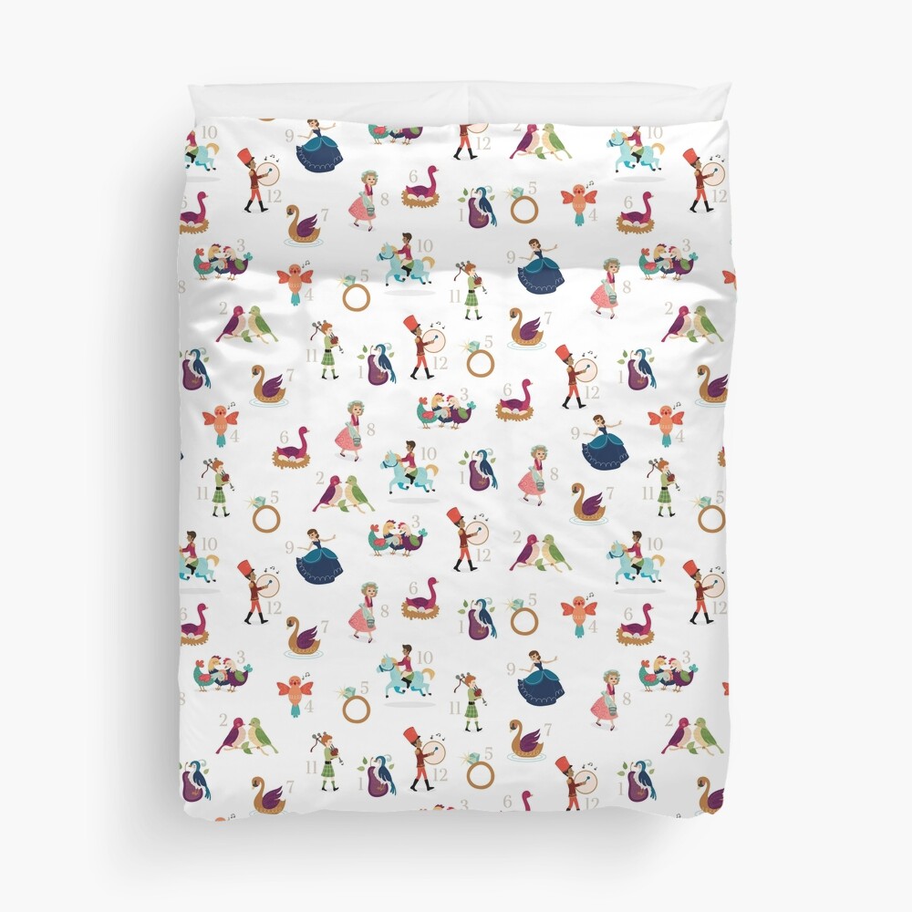 12 days of christmas duvet