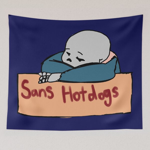 Item preview, Sans and His Hot Dogs Undertale Art designed and sold by Charlie Draws.