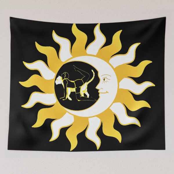 Item preview,  Tiger Yoga Pose With Sun And Moon designed and sold by TeesFashion.